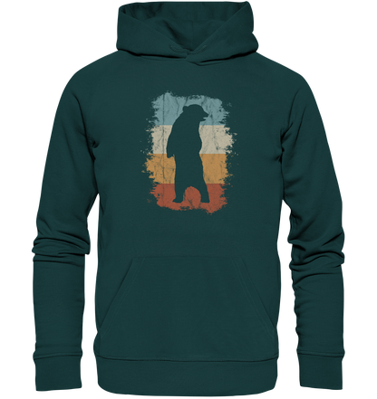 Retro Bären-Silhouette - Organic Hoodie