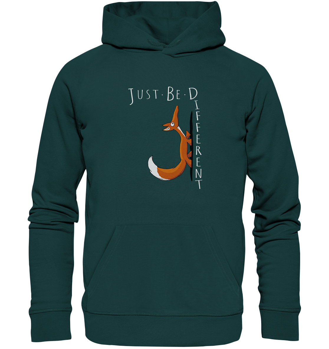 Just Be Different | Sei Anders, kleiner Fuchs - Organic Hoodie