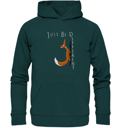 Just Be Different | Sei Anders, kleiner Fuchs - Organic Hoodie