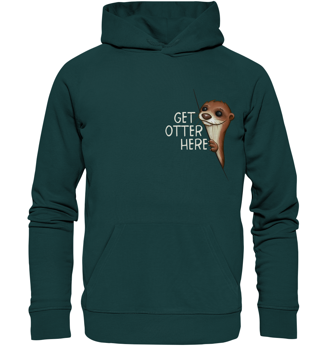 Get Otter Here | Lustiger Otter Kalauer - Organic Hoodie