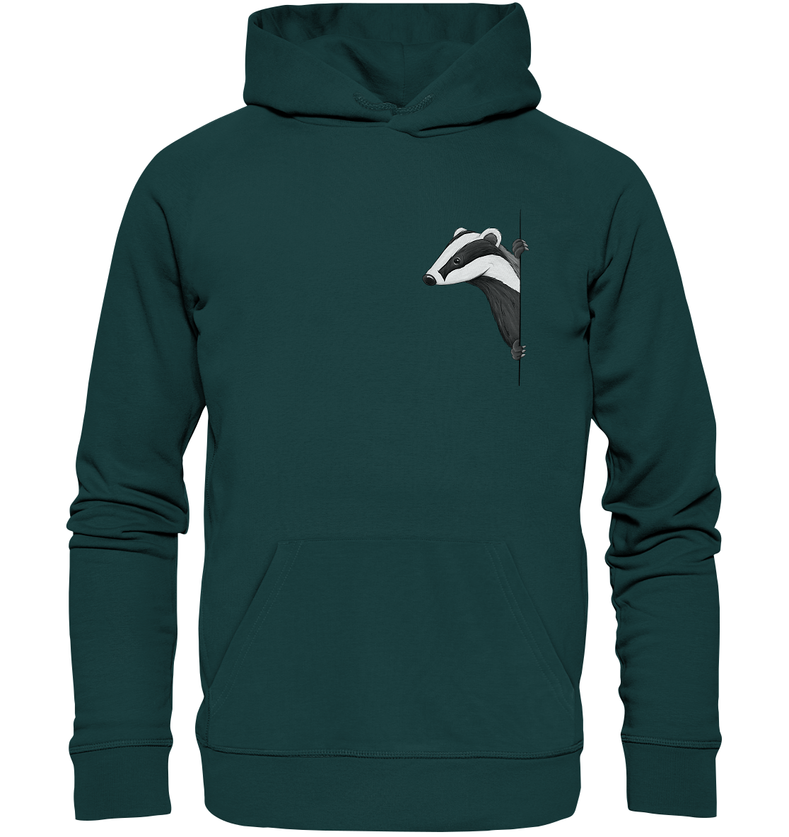 Lässiger Dachs Meister Grimbart - Organic Hoodie