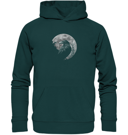 Vollmond-Rabe - Organic Hoodie