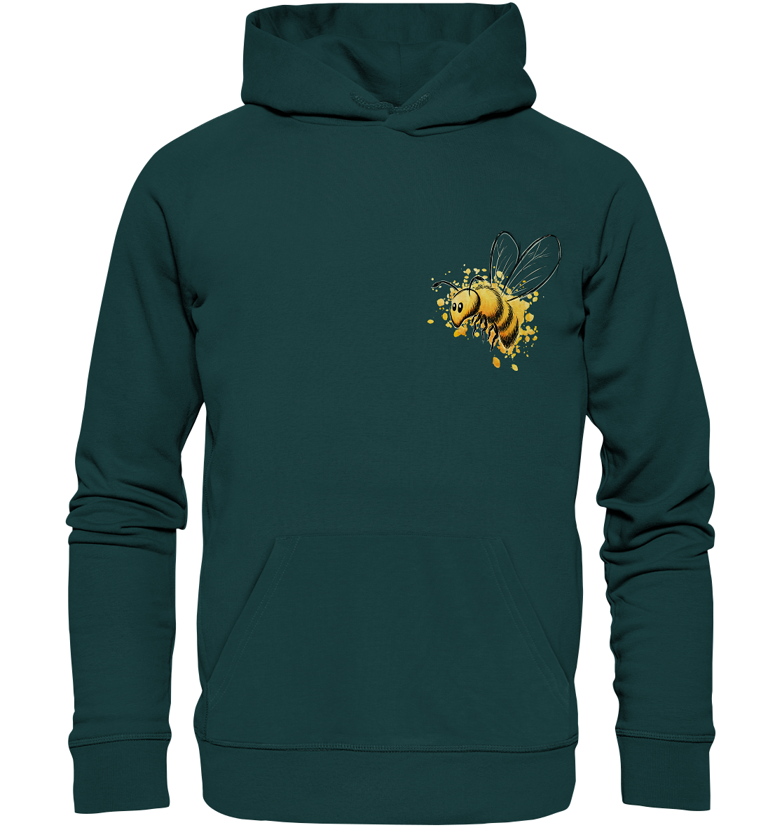 Lässige kleine Honig-Biene - Organic Hoodie