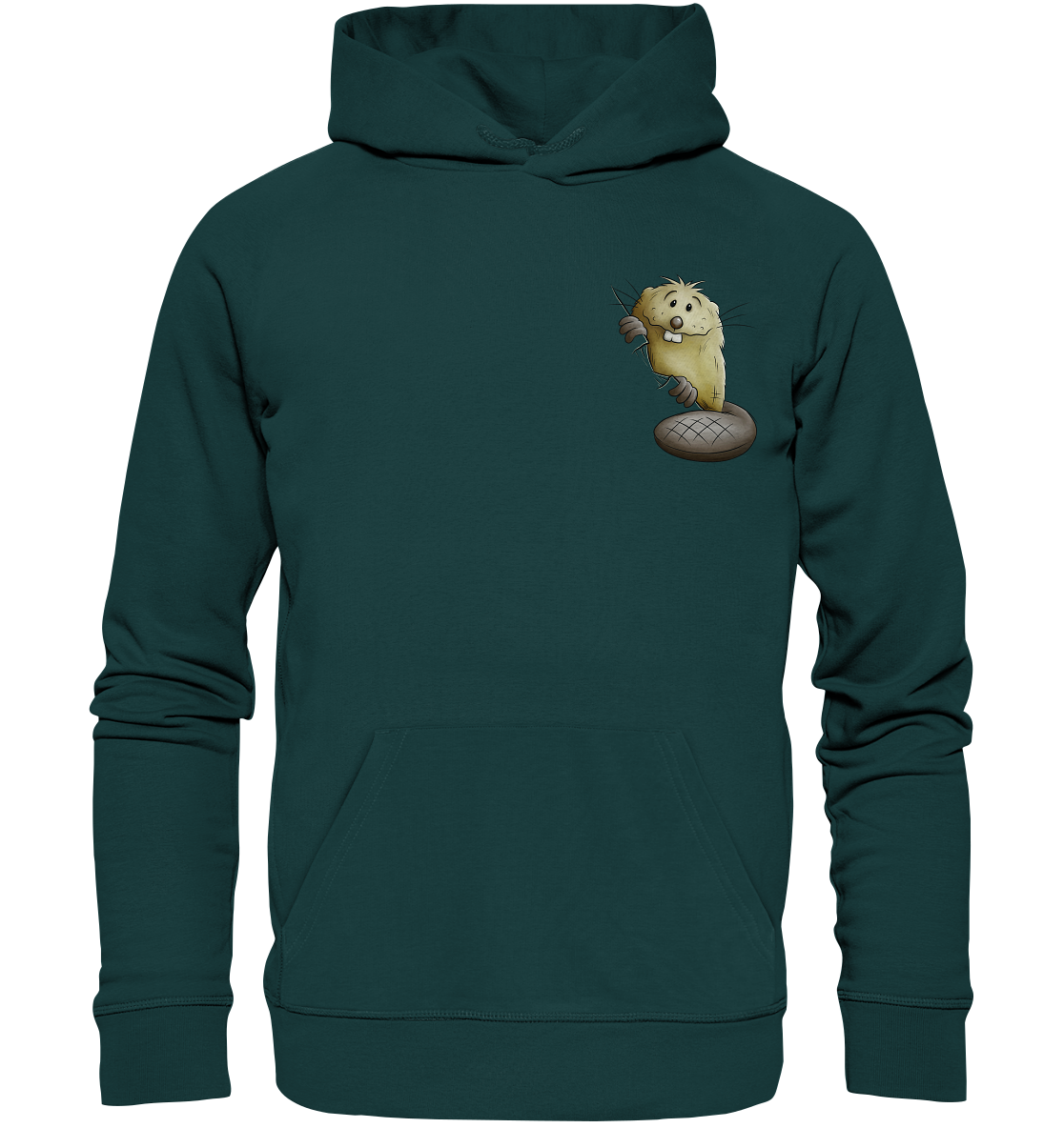 Lustiger frecher Biber - Organic Hoodie