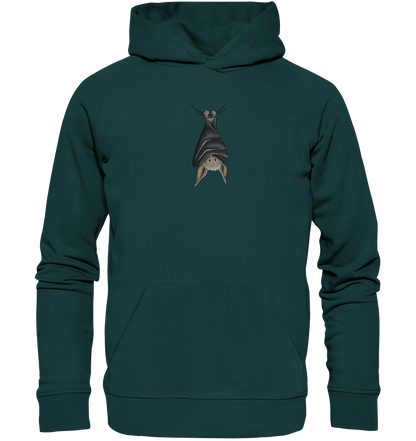 Lustig chillende Fledermaus - Organic Hoodie