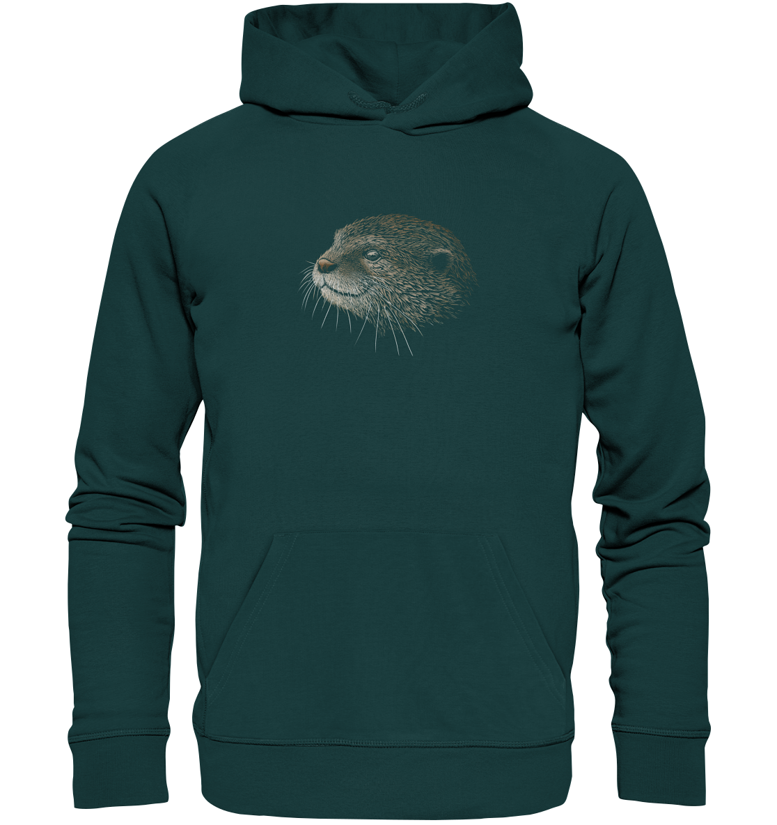 Otter Bleistift Zeichnung KritzelKunst - Organic Hoodie