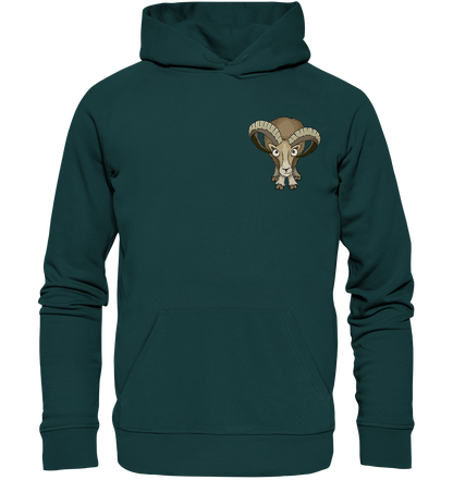 Bockiges Mufflon Widder Schafbock - Organic Hoodie