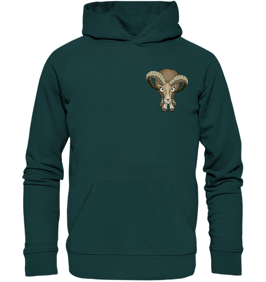 Bockiges Mufflon Widder Schafbock - Organic Hoodie