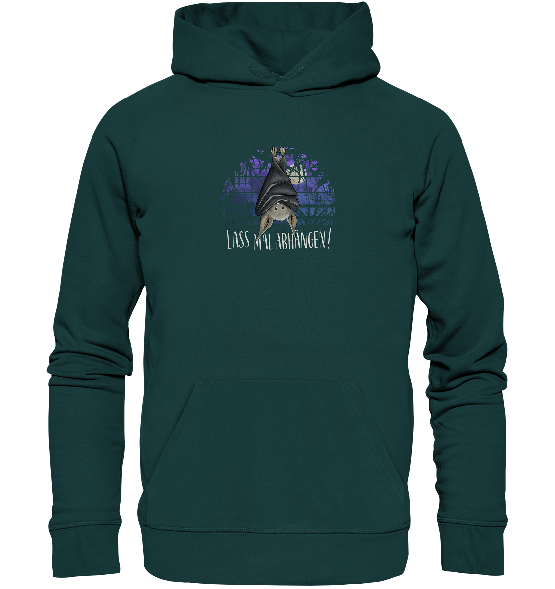 Lass mal abhängen Fledermaus - Organic Hoodie