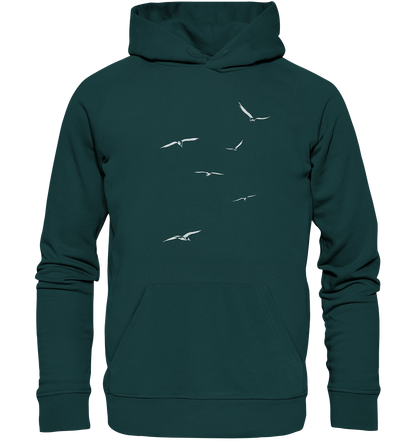Vogelschwarm – Traum vom Fliegen - Organic Hoodie