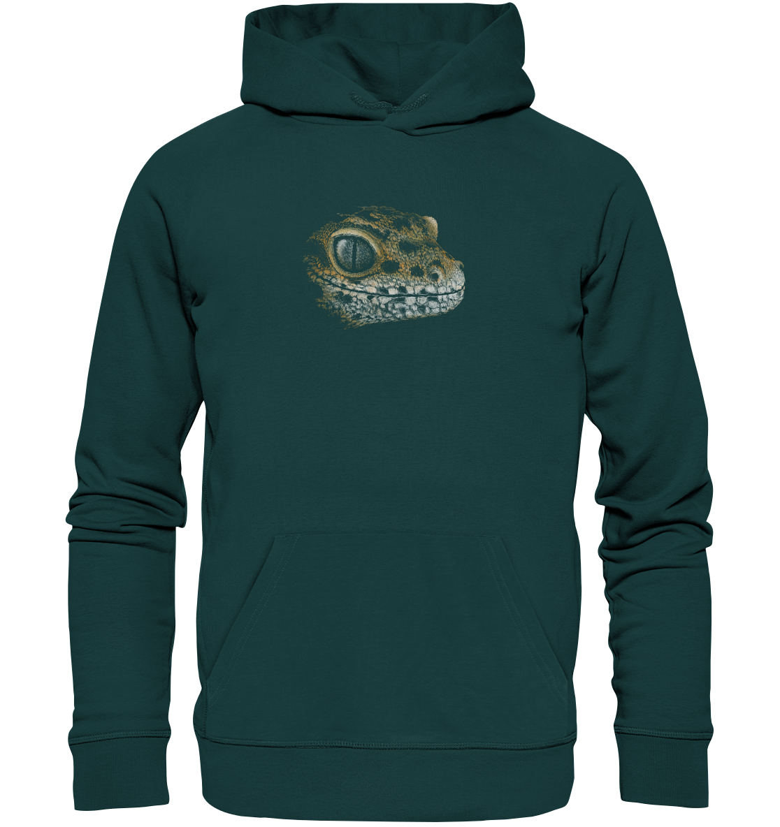 Leopard Gecko Skizze Kritzelkunst - Organic Hoodie