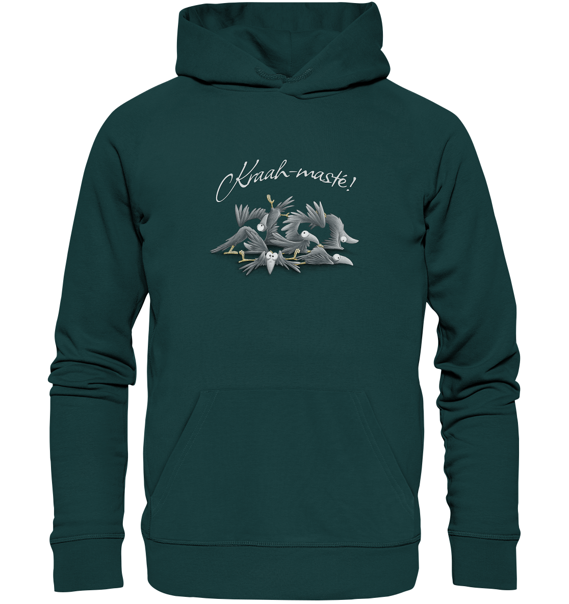 Kraah-masté! Yoga Raben Krähen - Organic Hoodie