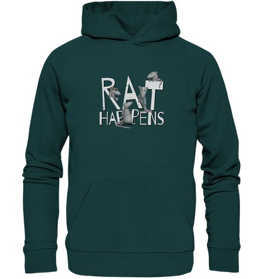 Rat Happens Ratten - Organic Hoodie