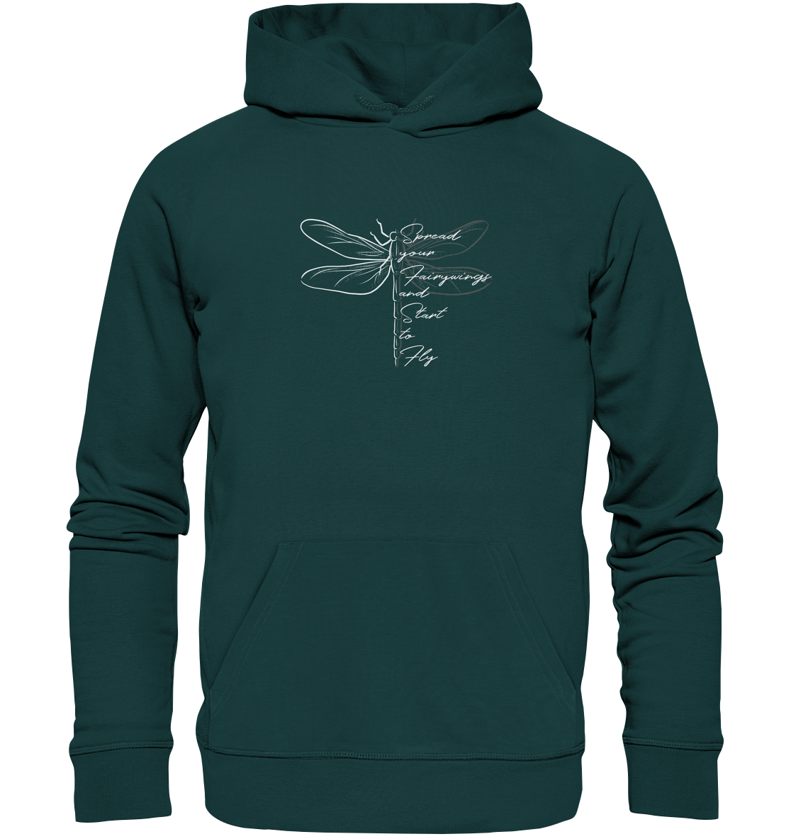 Breite die Flügel aus und flieg los | Libelle - Organic Hoodie