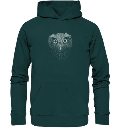 Eule Kritzelkunst Illustration - Organic Hoodie