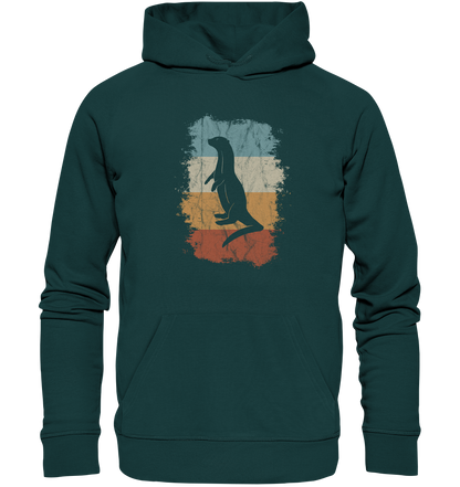 Retro Otter Fischotter Silhouette - Organic Hoodie