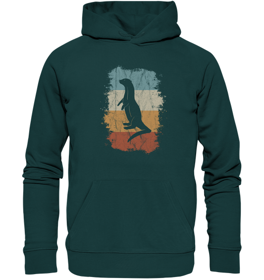 Retro Otter Fischotter Silhouette - Organic Hoodie