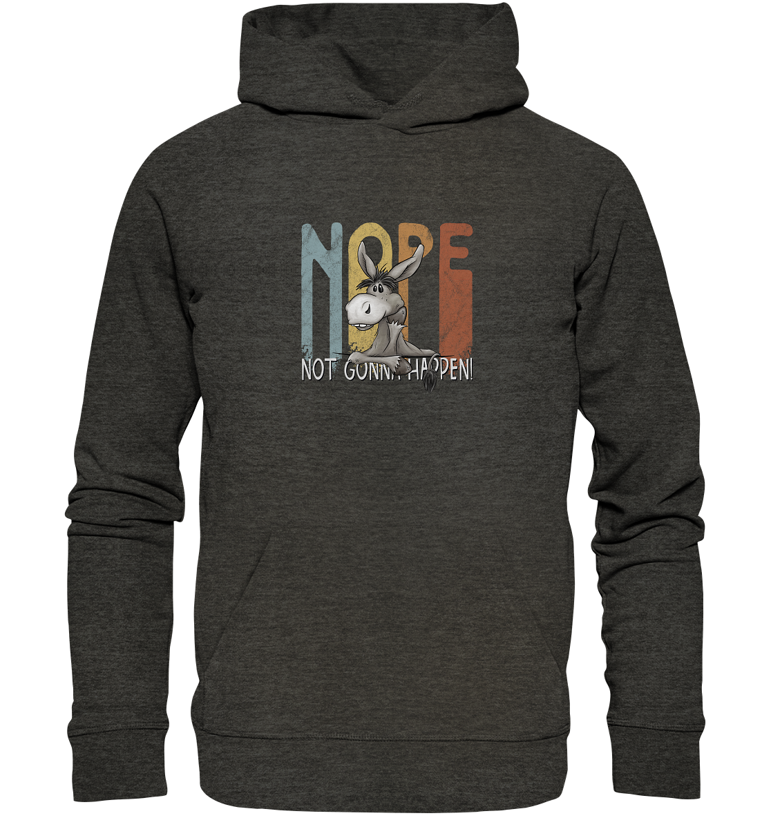 Nope | bockiger Esel - Organic Hoodie