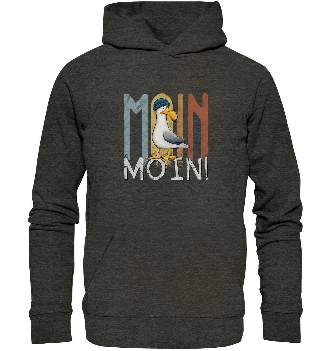 Moin Moin norddeutsche Möwe - Organic Hoodie