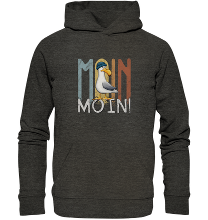 Moin Moin norddeutsche Möwe - Organic Hoodie