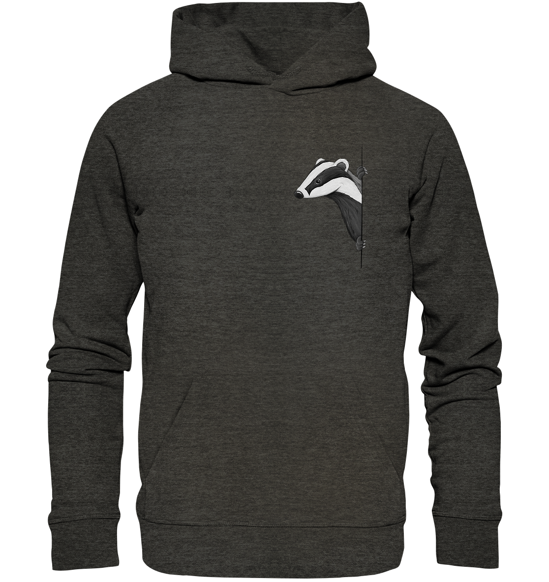 Lässiger Dachs Meister Grimbart - Organic Hoodie