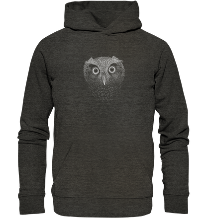 Eule Kritzelkunst Illustration - Organic Hoodie