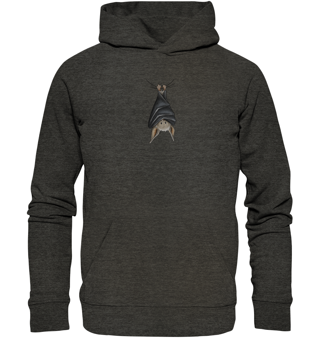 Lustig chillende Fledermaus - Organic Hoodie