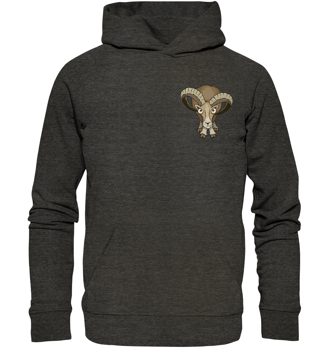 Bockiges Mufflon Widder Schafbock - Organic Hoodie