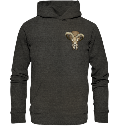 Bockiges Mufflon Widder Schafbock - Organic Hoodie
