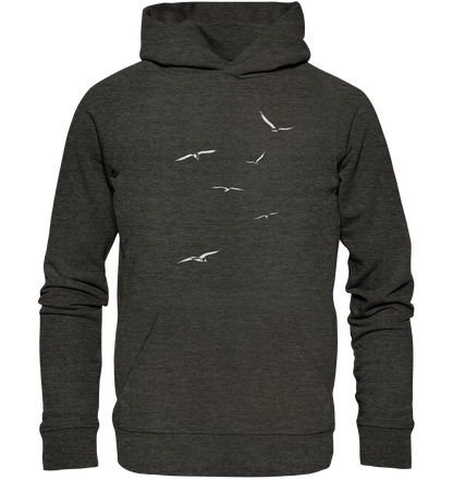 Vogelschwarm – Traum vom Fliegen - Organic Hoodie