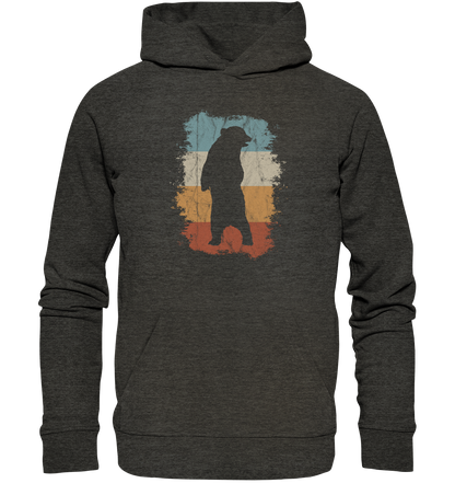 Retro Bären-Silhouette - Organic Hoodie