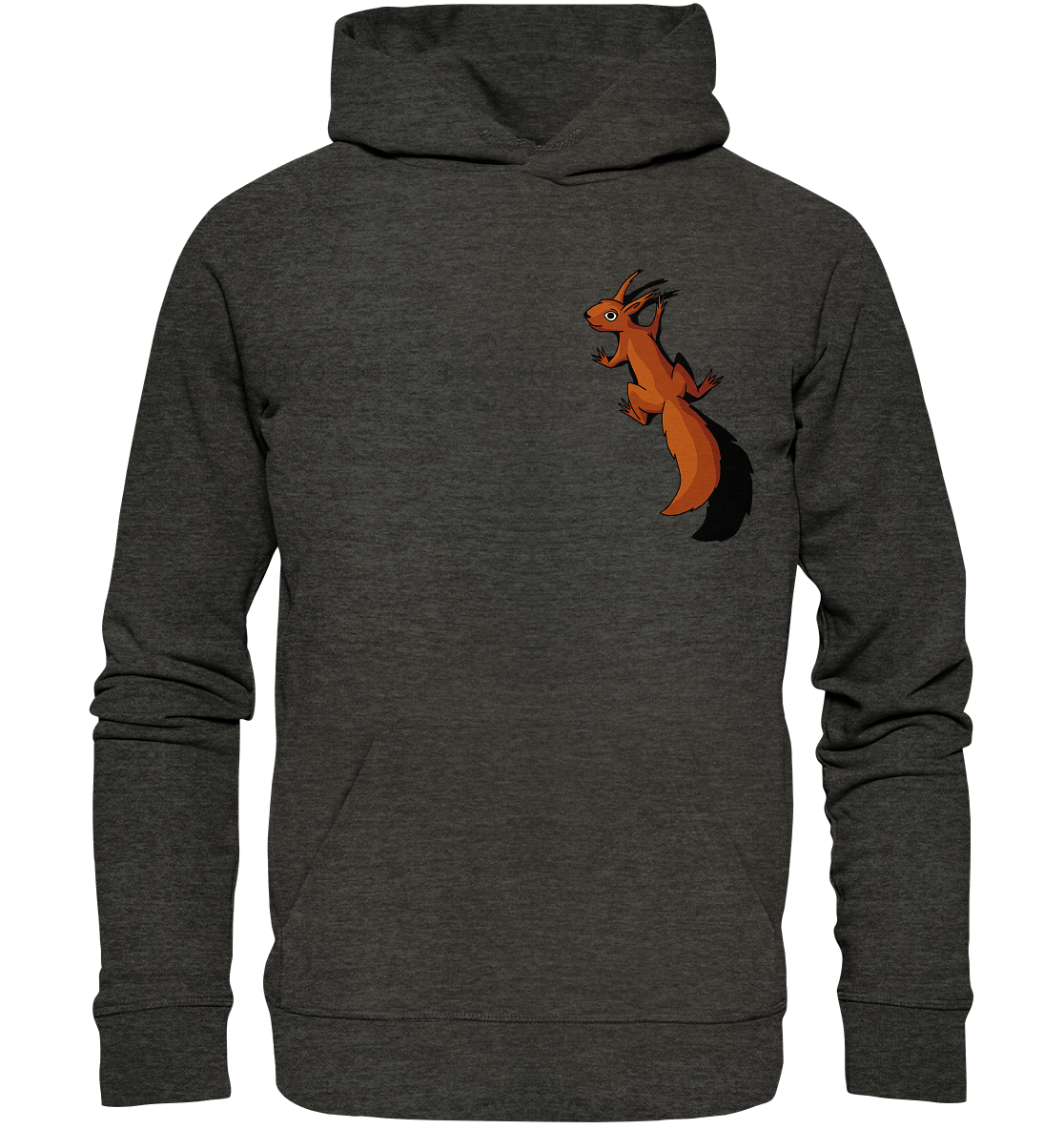 Süßes Eichhörnchen klettert - Organic Hoodie