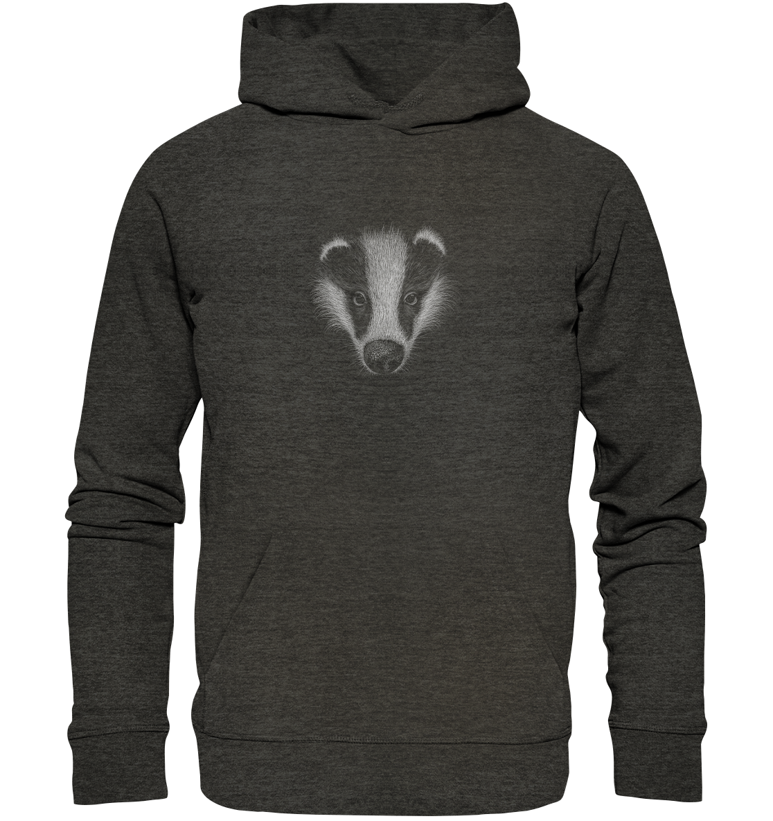 Kritzel-Kunst Dachs Illustration - Organic Hoodie