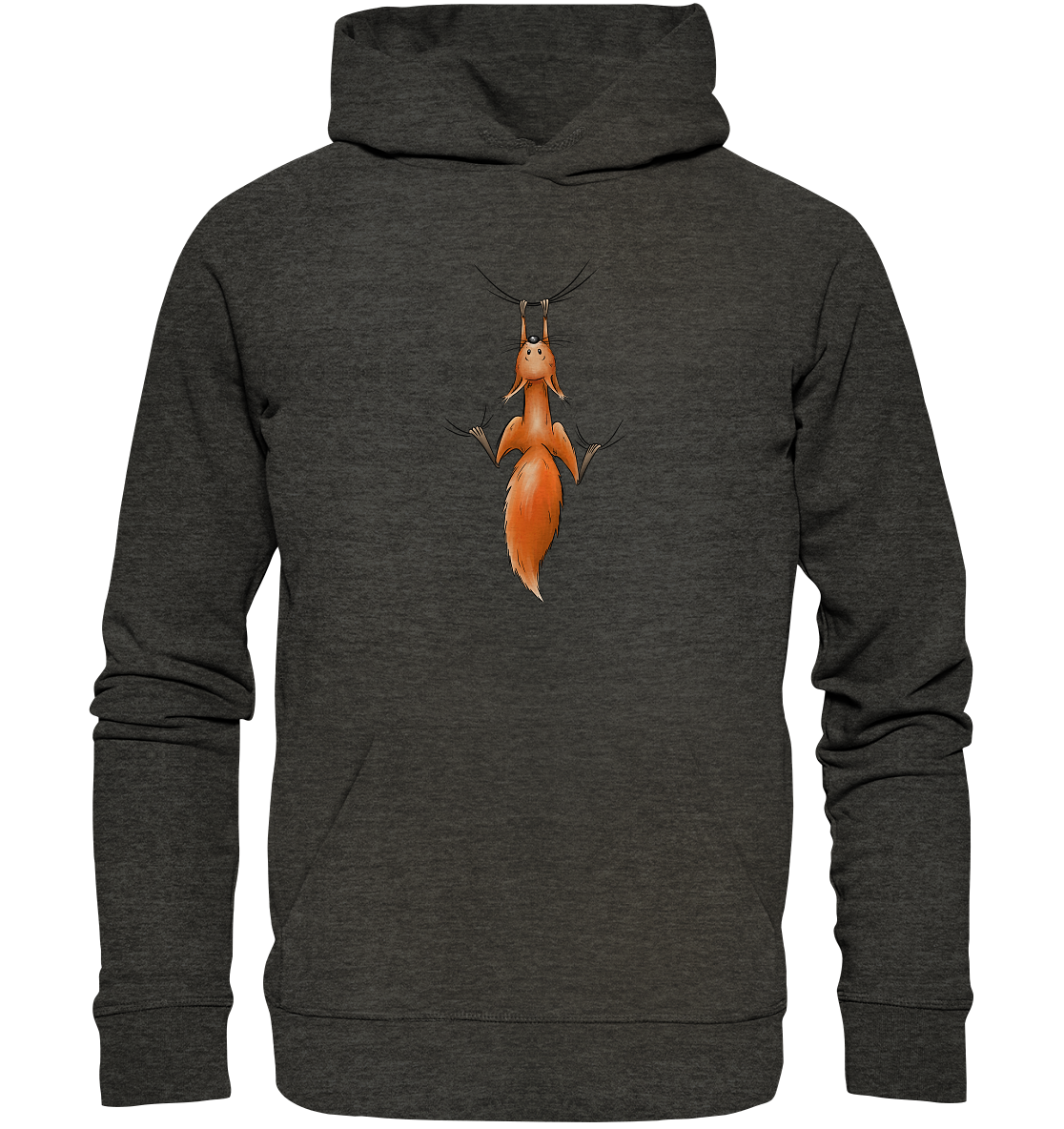 Rotes Eichhörnchen hängt ab - Organic Hoodie