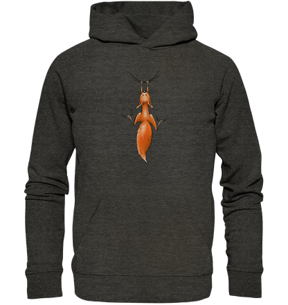 Rotes Eichhörnchen hängt ab - Organic Hoodie