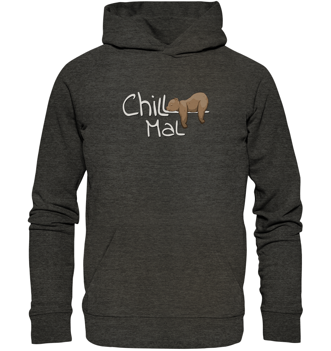Chill Mal schläfriger Braunbär - Organic Hoodie