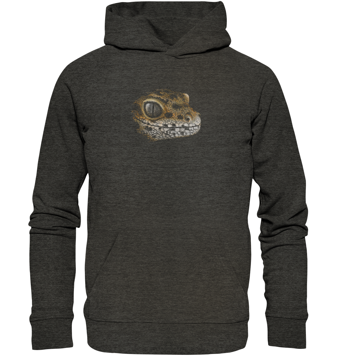 Leopard Gecko Skizze Kritzelkunst - Organic Hoodie