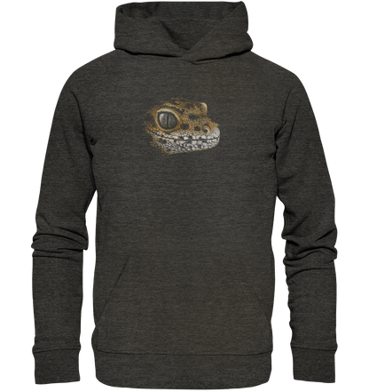 Leopard Gecko Skizze Kritzelkunst - Organic Hoodie