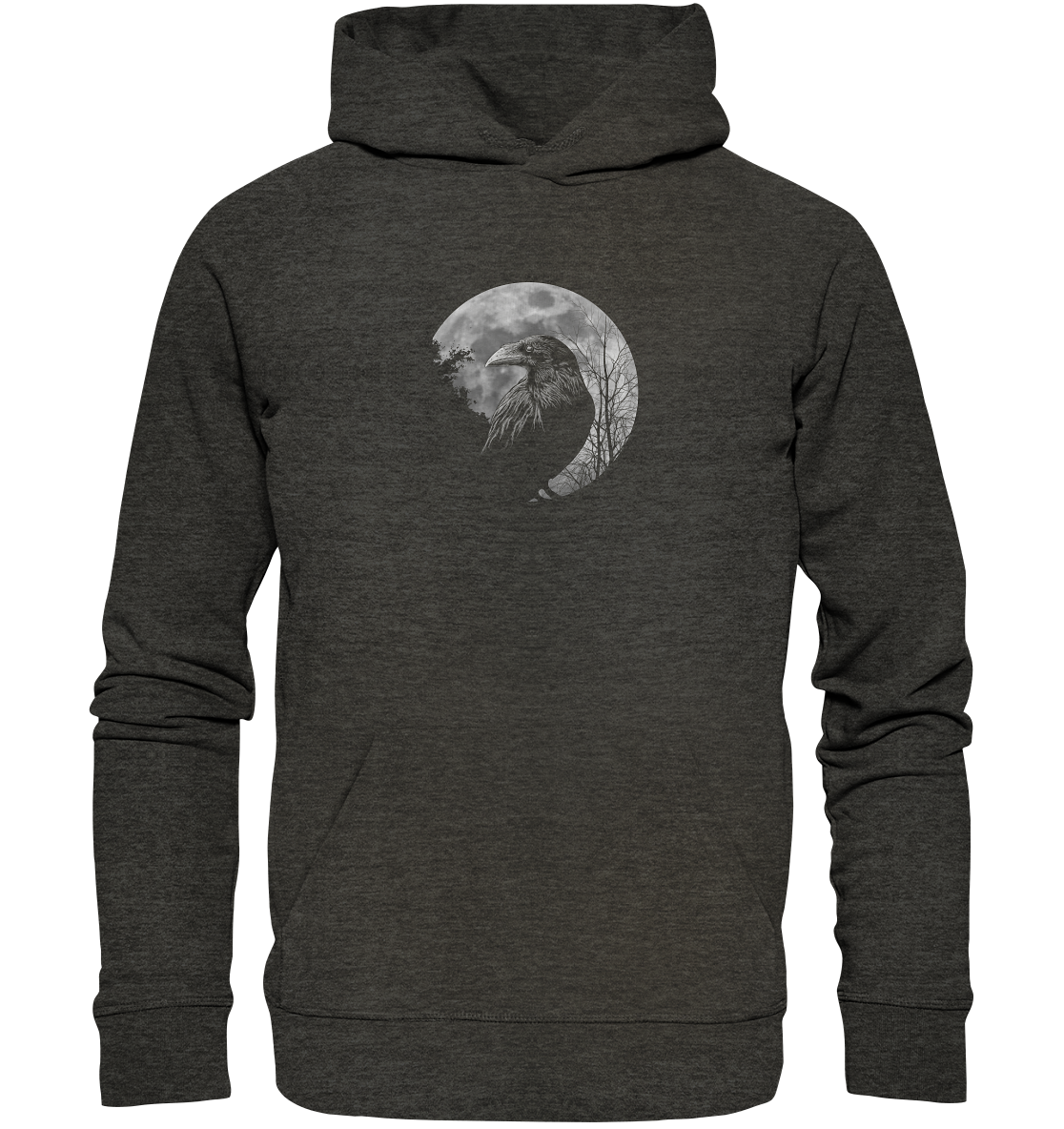 Vollmond-Rabe - Organic Hoodie