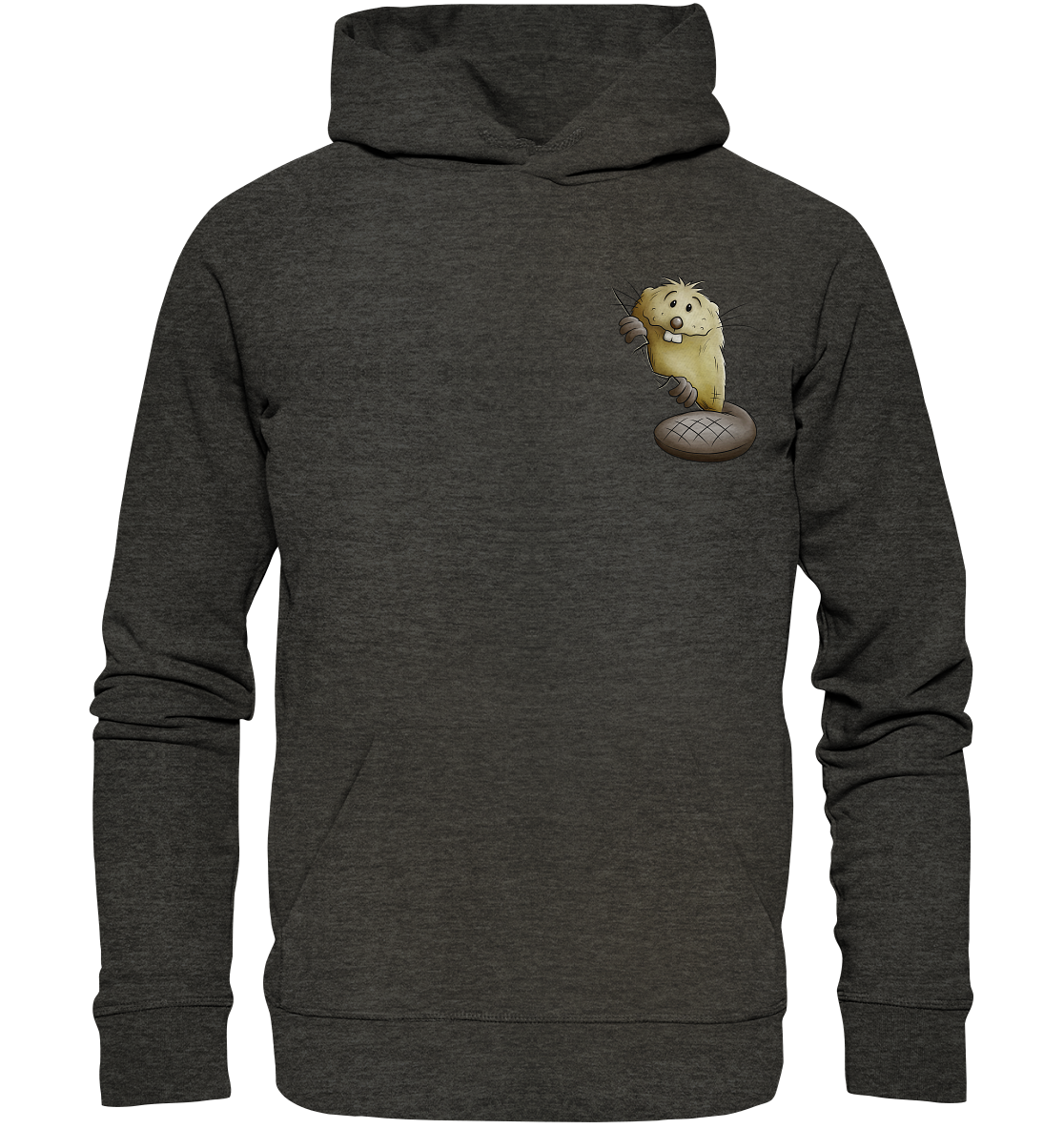 Lustiger frecher Biber - Organic Hoodie