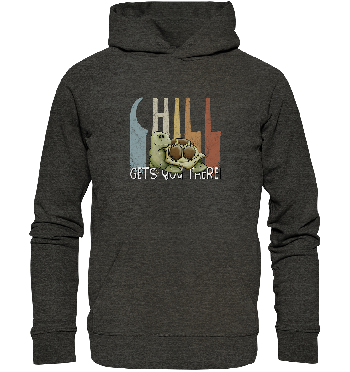 Gechillt gemütliche Schildkröte - Organic Hoodie