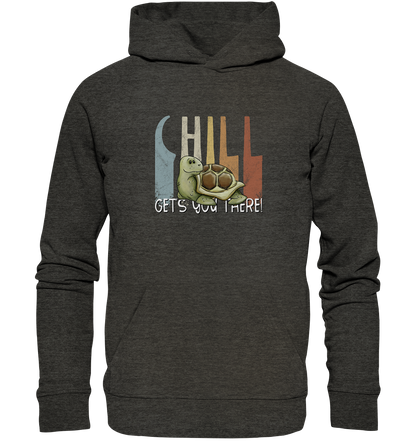 Gechillt gemütliche Schildkröte - Organic Hoodie