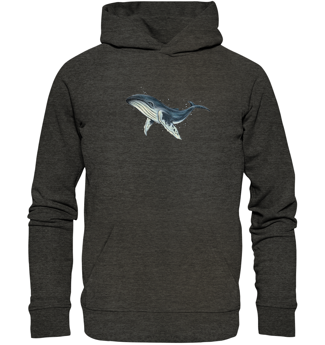 Tiefsee Ozean-Riese Buckelwal - Organic Hoodie