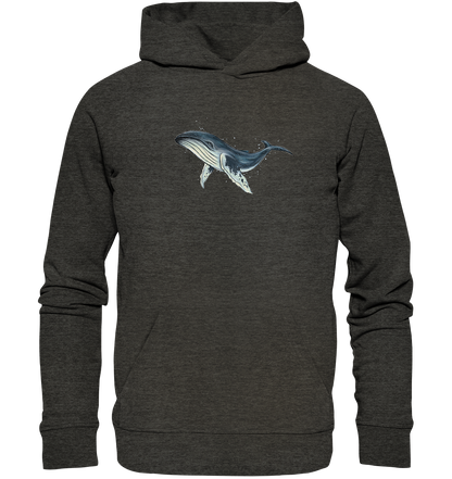 Tiefsee Ozean-Riese Buckelwal - Organic Hoodie