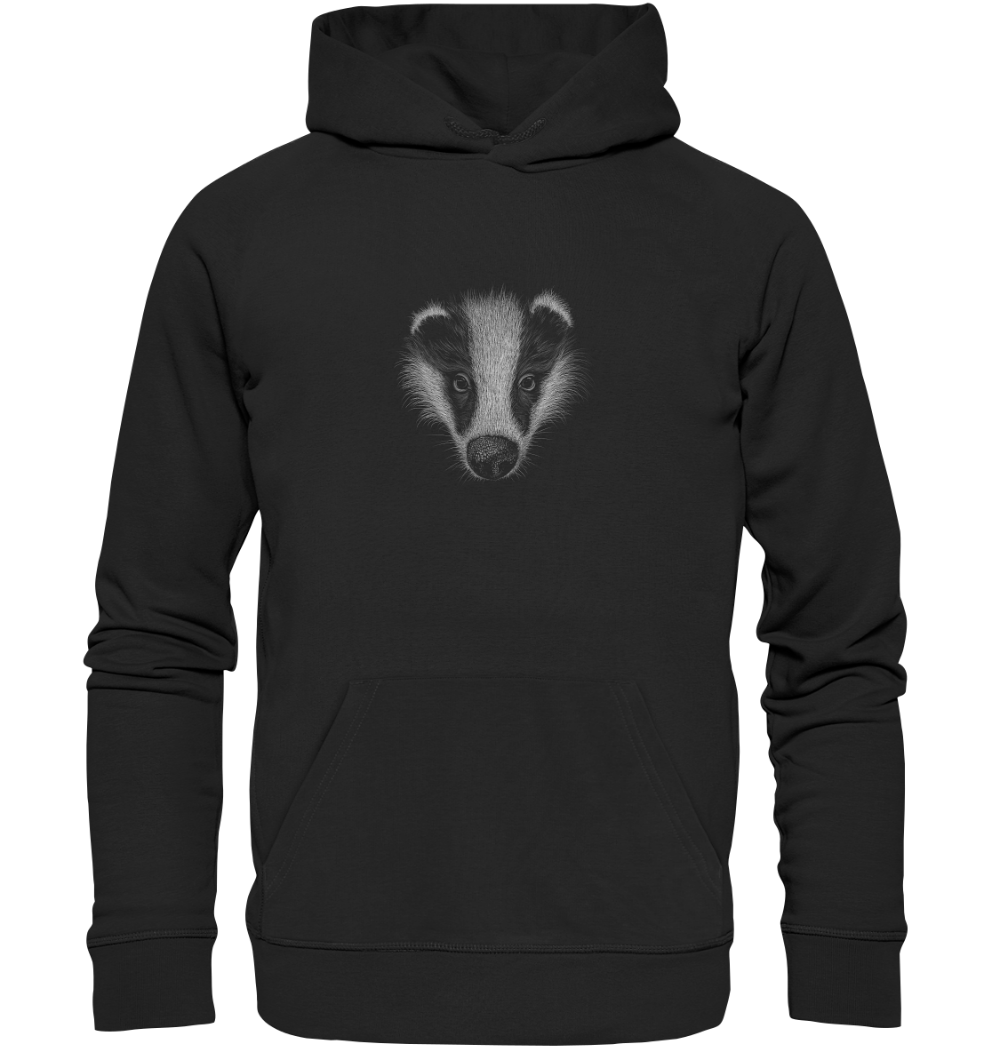 Kritzel-Kunst Dachs Illustration - Organic Hoodie