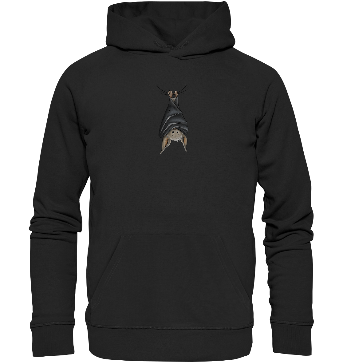 Lustig chillende Fledermaus - Organic Hoodie