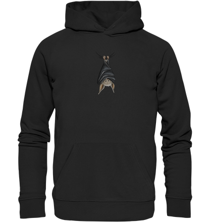 Lustig chillende Fledermaus - Organic Hoodie