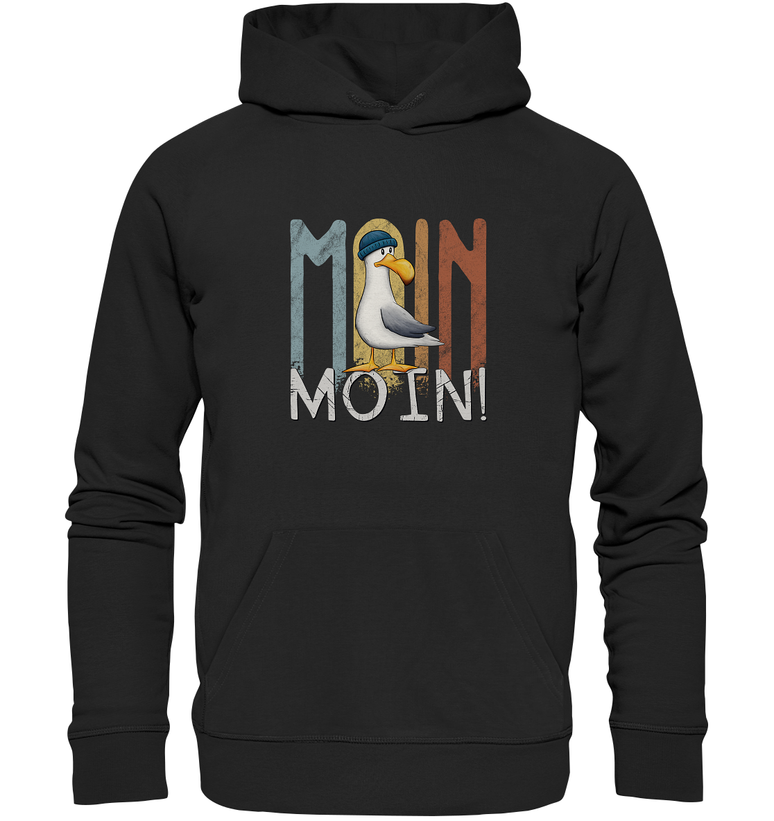 Moin Moin norddeutsche Möwe - Organic Hoodie