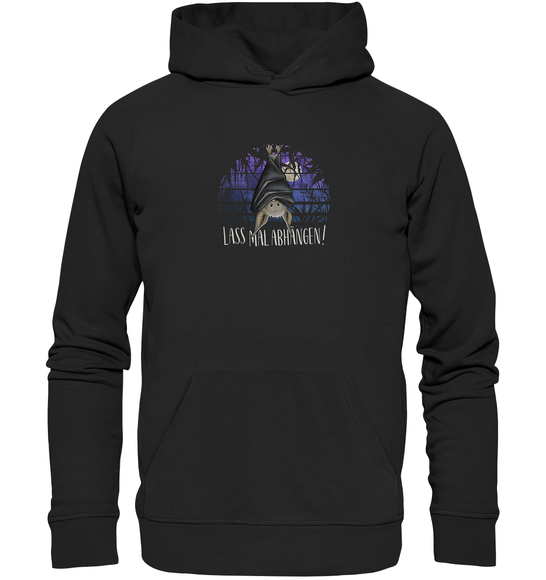 Lass mal abhängen Fledermaus - Organic Hoodie