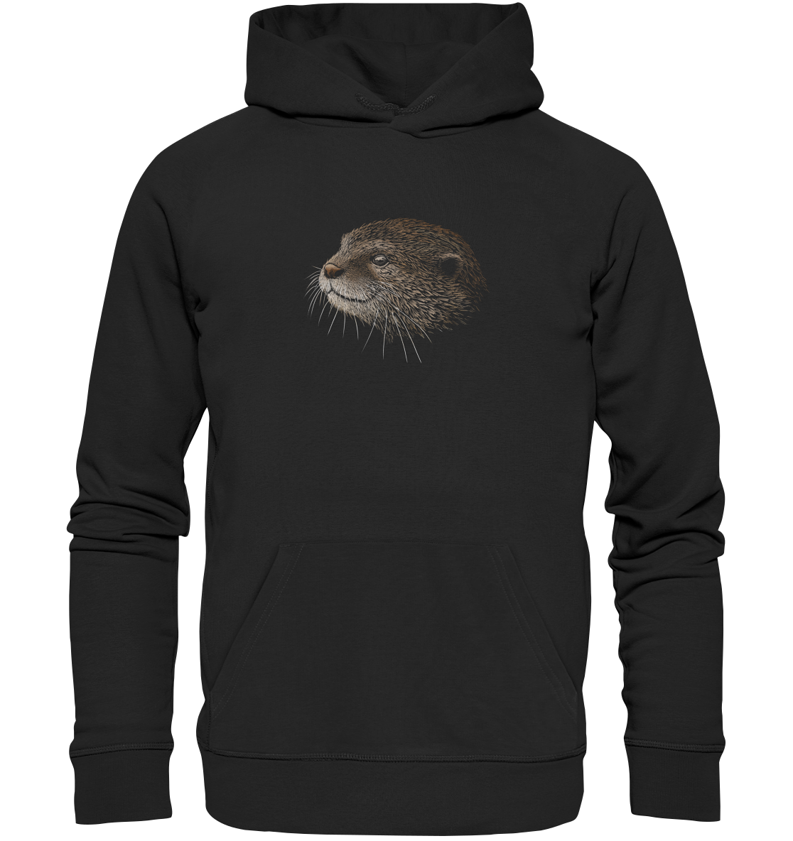 Otter Bleistift Zeichnung KritzelKunst - Organic Hoodie